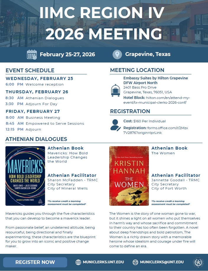 2026 Region IV Meeting Announcement